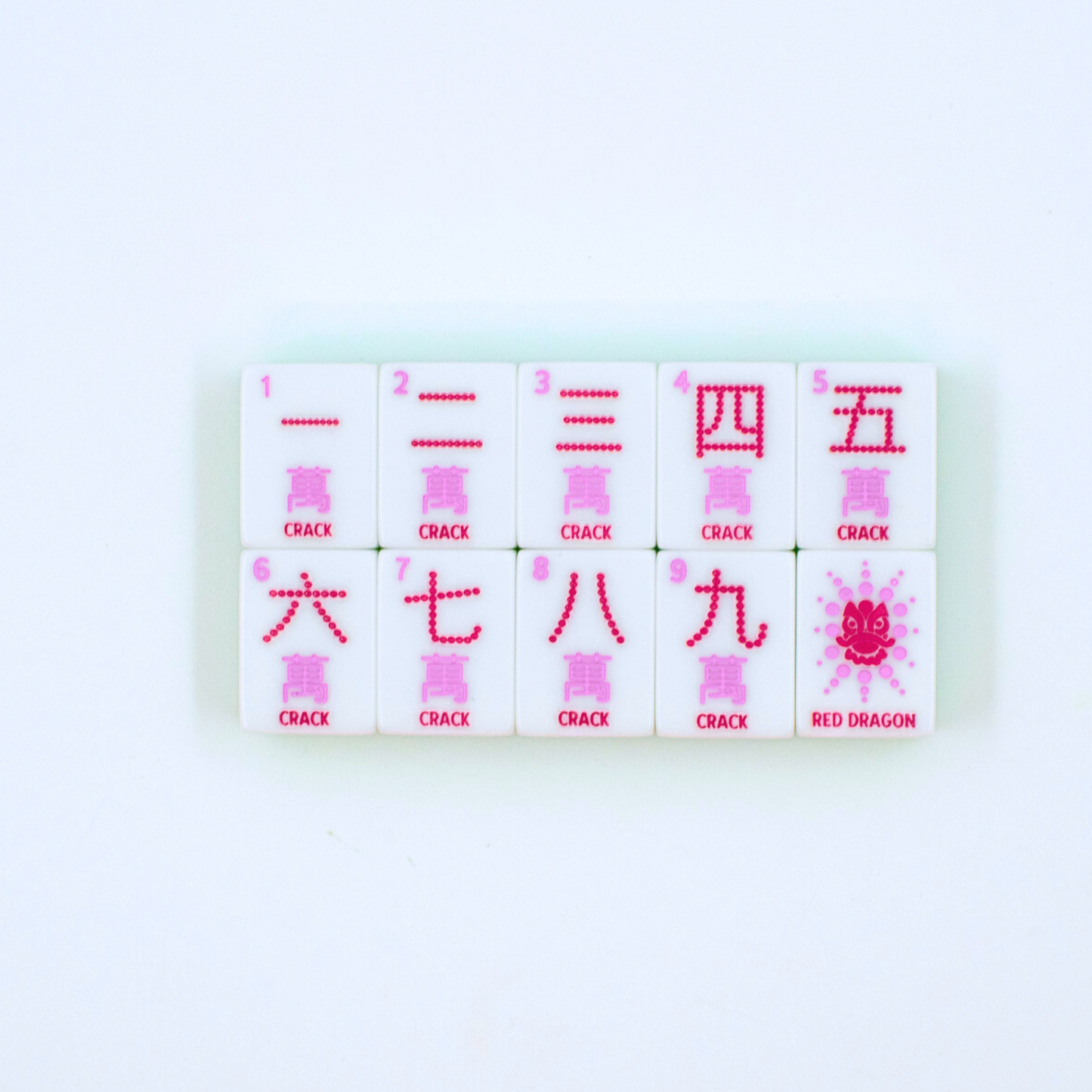 Crystal Confetti Lemon-Lime | Mahjong with a Sprinkle of Color and Joy | 1.25" x 0.9" x 0.7"
