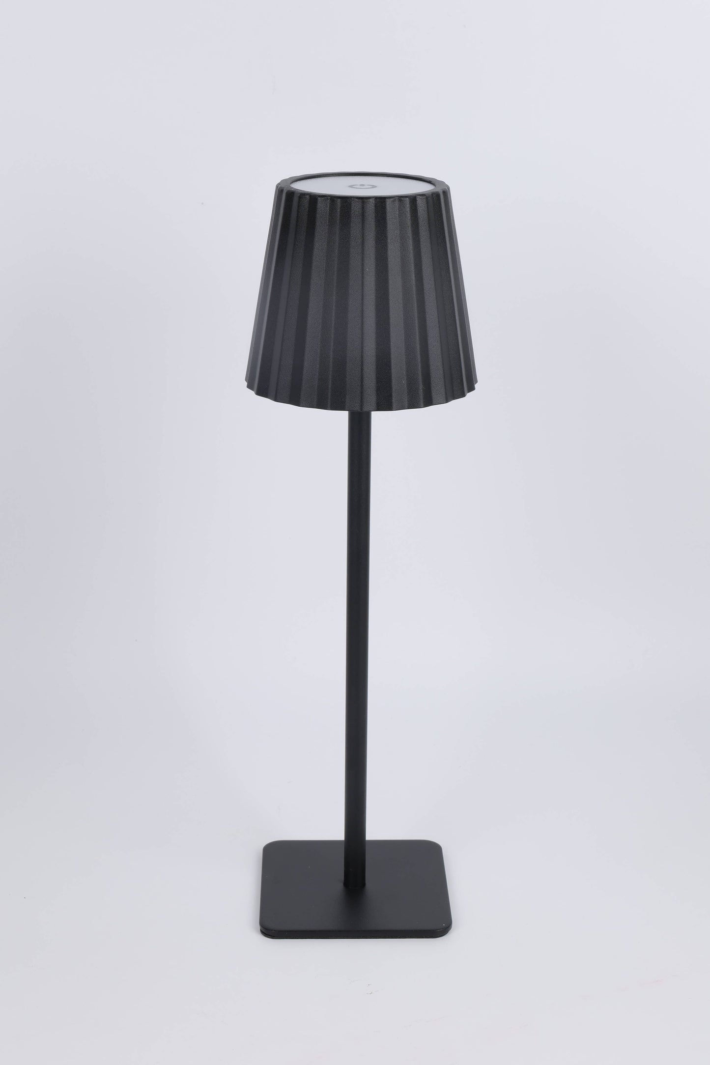 Fluted LED Touch Lamp – Dimmable, USB-C Rechargeable: Pink