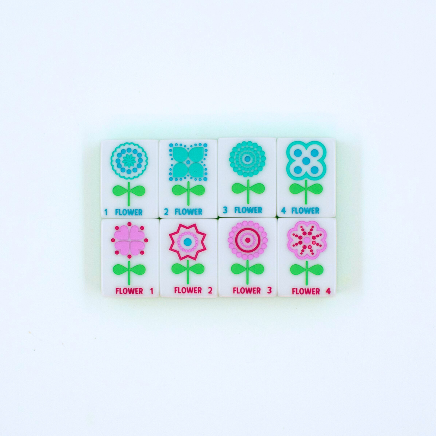 Crystal Confetti Lemon-Lime | Mahjong with a Sprinkle of Color and Joy | 1.25" x 0.9" x 0.7"