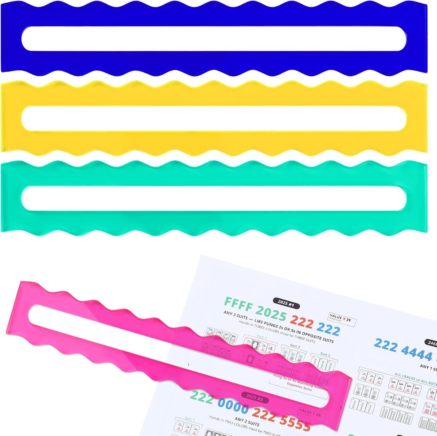 Line Readers- colorful scalloped