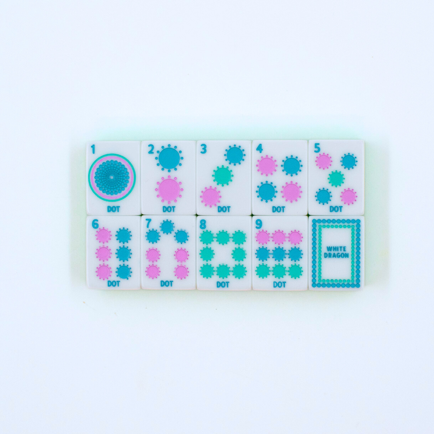 Crystal Confetti Lemon-Lime | Mahjong with a Sprinkle of Color and Joy | 1.25" x 0.9" x 0.7"