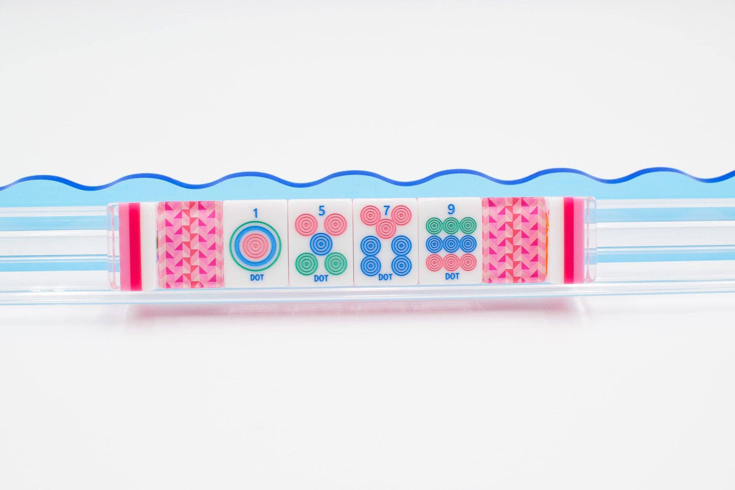 Crystal Prism Pink | Mahjong with Bold Angles and Vibrant Vibes | 1.25" x 0.9" x 0.7"