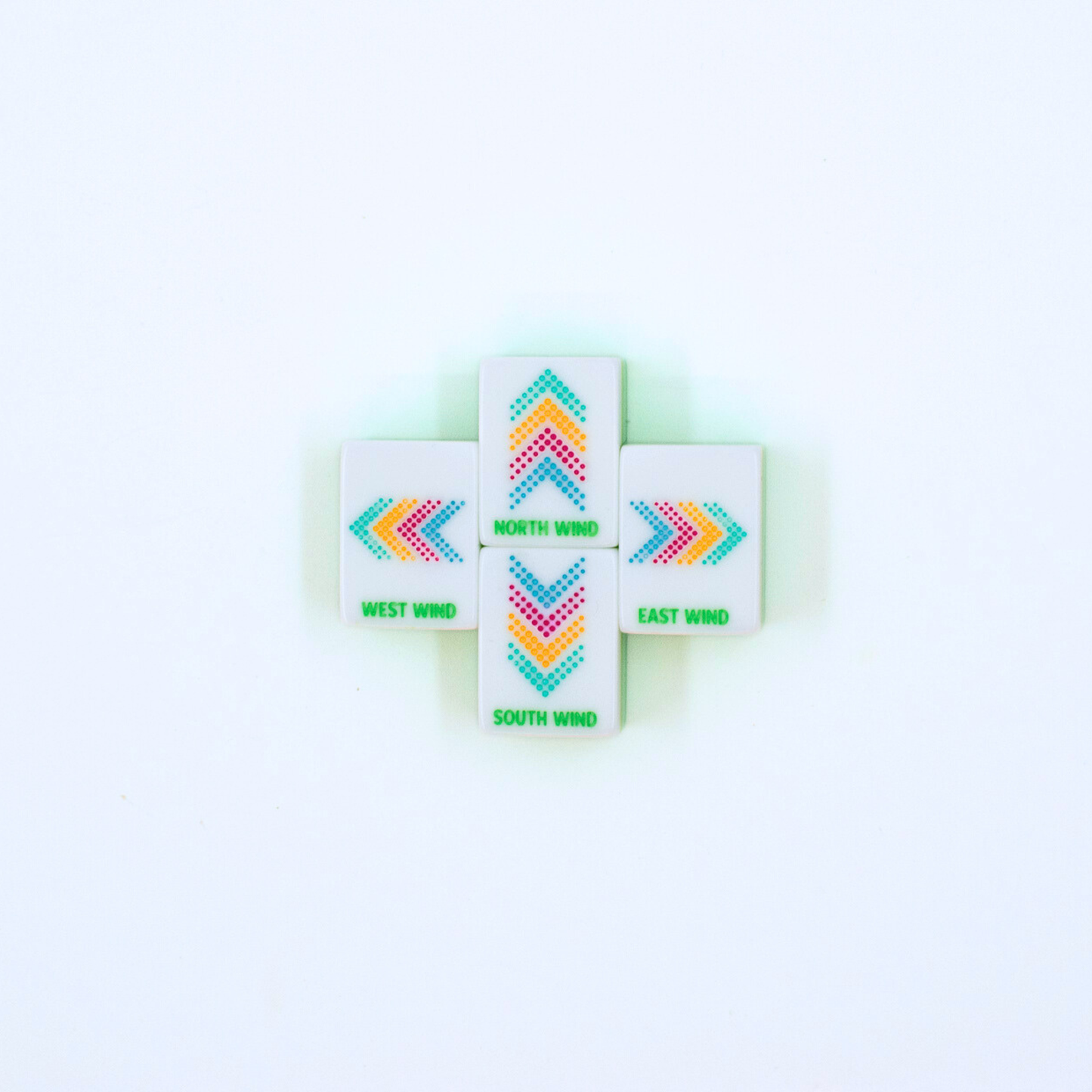 Crystal Confetti Lemon-Lime | Mahjong with a Sprinkle of Color and Joy | 1.25" x 0.9" x 0.7"