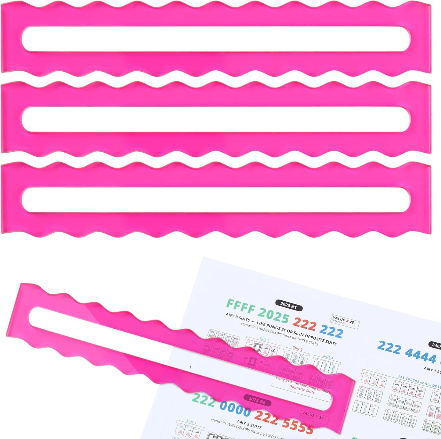 Line Readers- pink scalloped