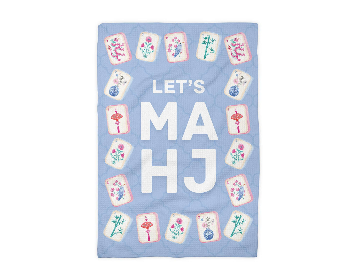 Mahjong Kitchen Towel Mahj Tile Game Decor Hostess Gift Prep