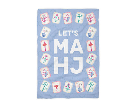 Mahjong Kitchen Towel Mahj Tile Game Decor Hostess Gift Prep