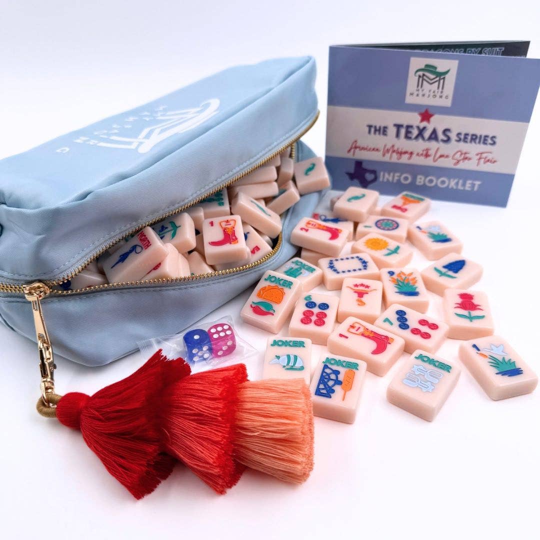 THE TEXAS SERIES | American Mahjong with Lone Star Flair | Colorful Unique Tiles