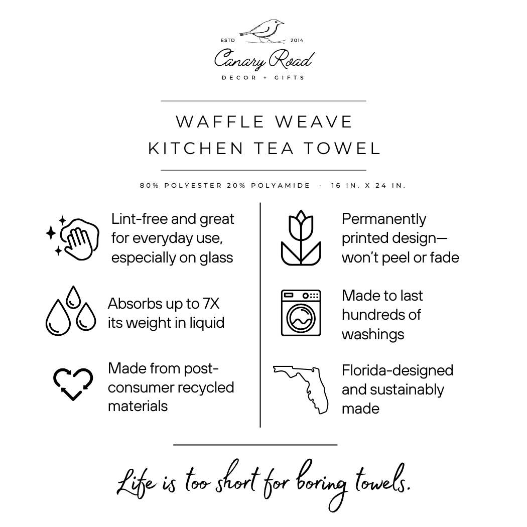 Mahjong Era Kitchen Towel Mah jongg Tile Decor Hostess Gift