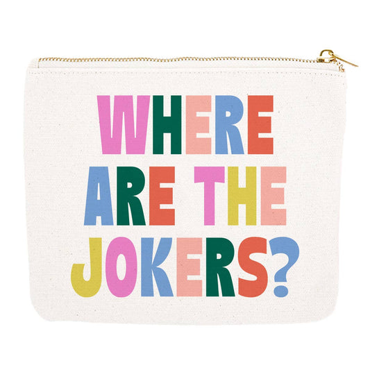 Mahjong Zipper Canvas Card Pouch | Where Are The Jokers