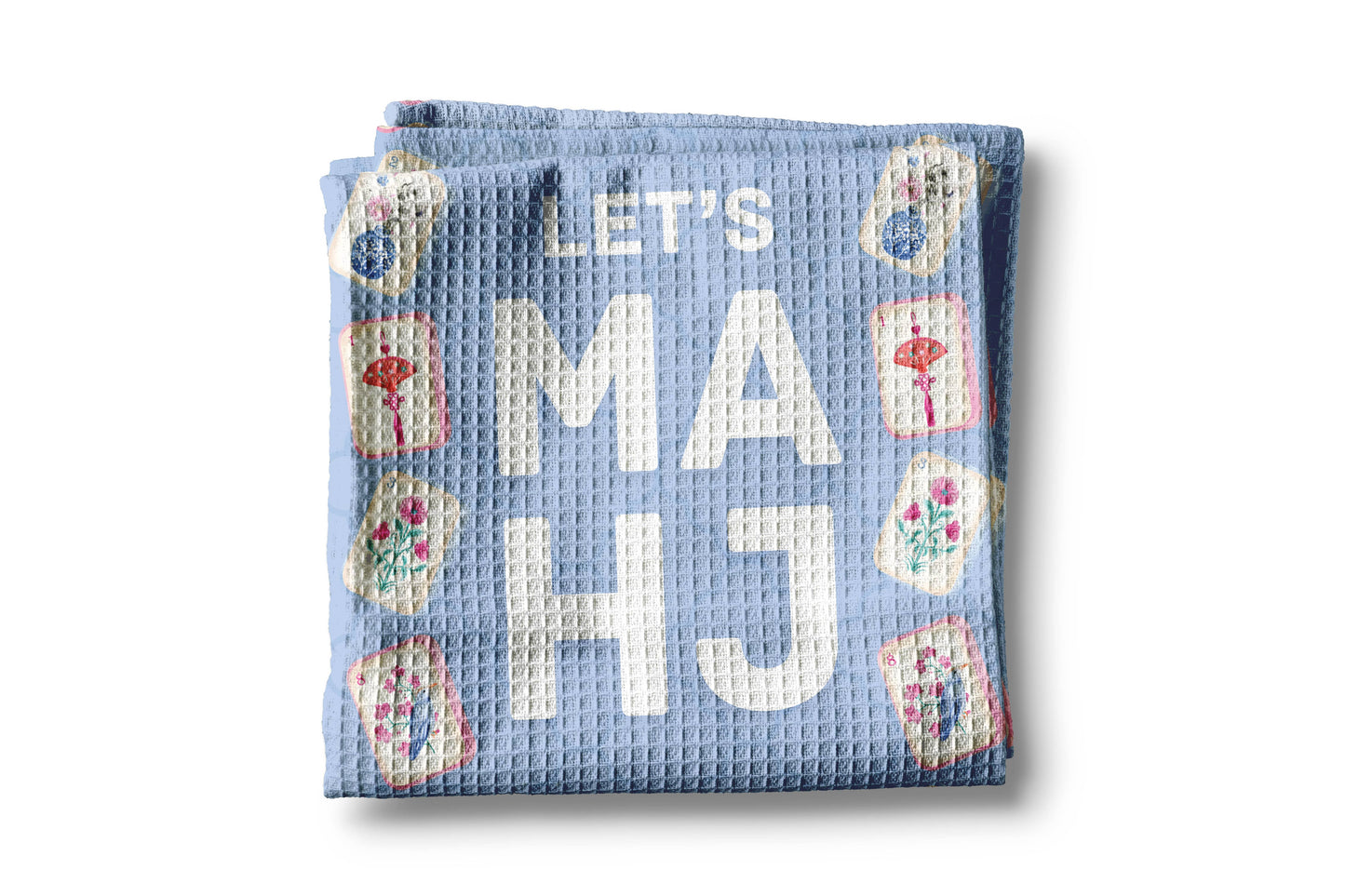 Mahjong Kitchen Towel Mahj Tile Game Decor Hostess Gift Prep