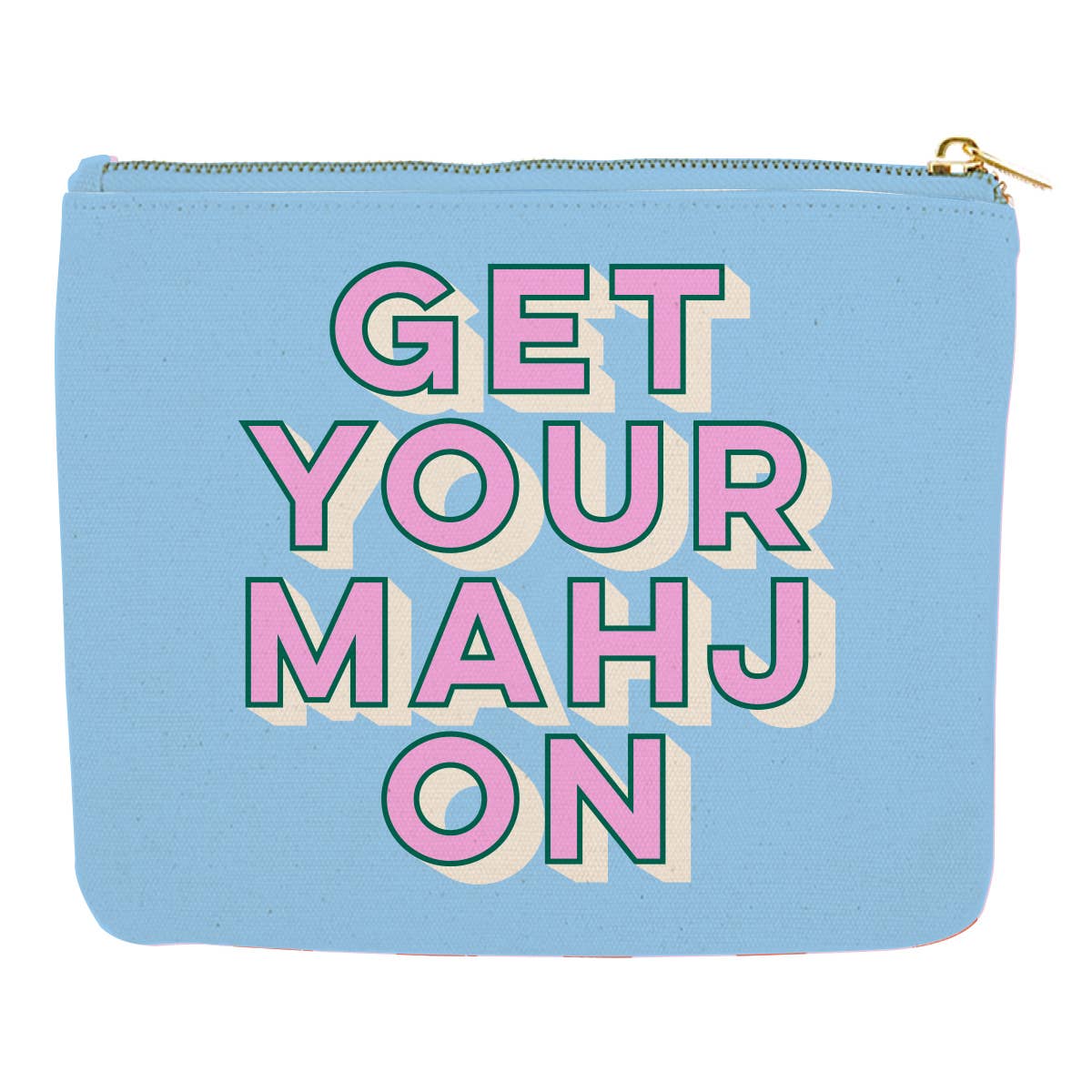 Mahjong Zipper Canvas Card Pouch | Get Your Mahj On