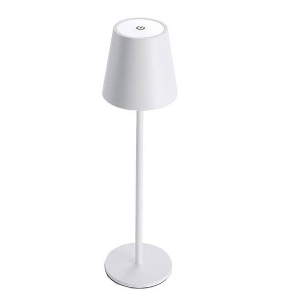 Sleek Cordless Table Lamp- Adjustable Lighting for Any Space: White