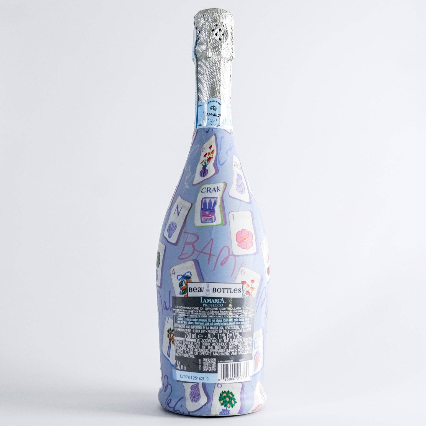 Beau Bottles Pastel Blue Mahjong - Prosecco Collection