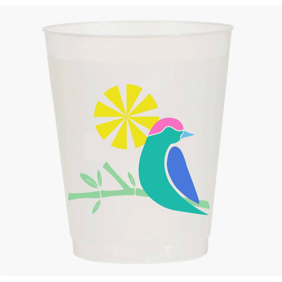 “CHEERS BIRD BAM” SHATTERPROOF CUPS