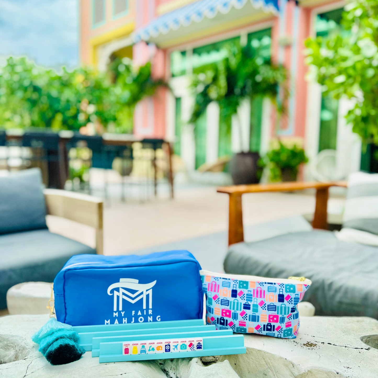 MINI TRAVEL MAHJONG  |  Mini Anywhere Series  |  White